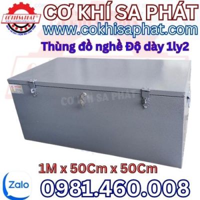 THÙNG ĐỰNG ĐỒ NGHỀ CÔNG TRÌNH 1M X 50CM X 50CM- ĐỘ DÀY 1LY2