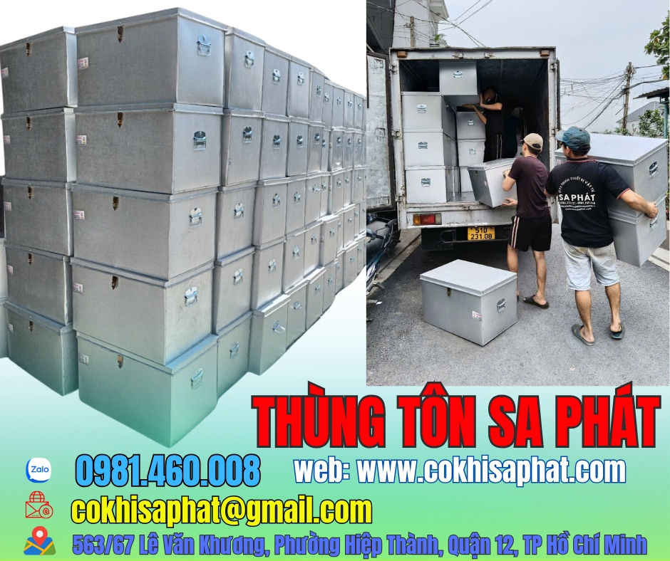 thùng tôn giá rẻ tại quận tân bình