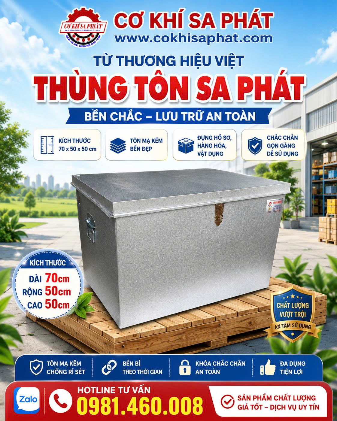 Thùng Tôn Sa Phát Cung Cấp Cho Doanh Nghiệp Tại Thủ Đức Và Các Phường Lân Cận – Giải Pháp Lưu Trữ Hồ Sơ An Toàn, Bền Bỉ, Tiết Kiệm